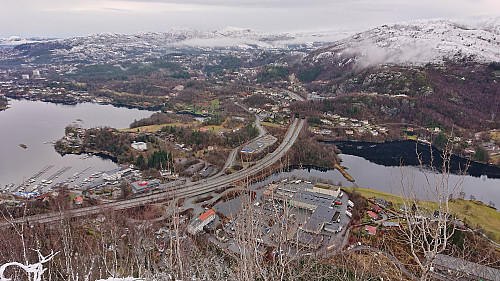 Ervik and Selvik from the trig marker north of Orretua