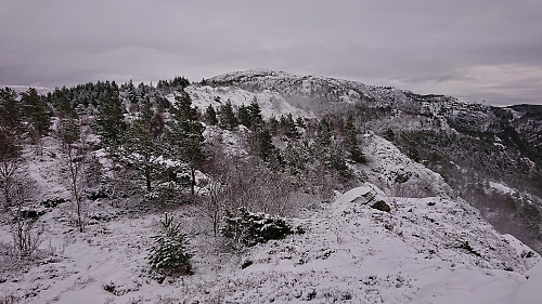 Southeast towards Kvitebjørnen from the summit of Orretua