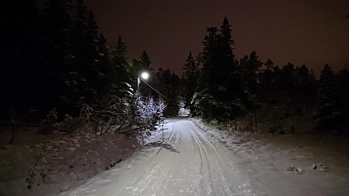Part of the ski trails south of Aasebu