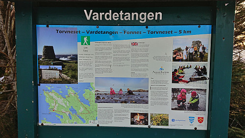 Information sign at the parking lot