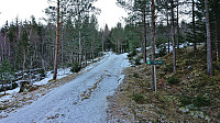 Marked route above Håheim