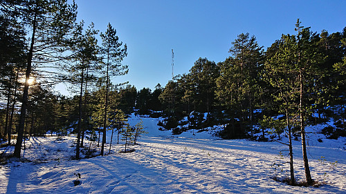 Approaching the antenna at Åsen