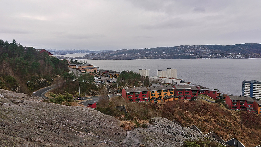 Towards Askøybroen from Fagerdalsskaret utsiktspunkt