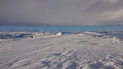 Towards the southeastern summit of Kvanngrønavene from the northwestern summit