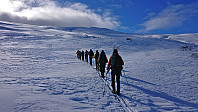 Ascending to Ingebjørgfjellet