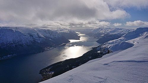 Towards Sørfjorden from Ingebjørgfjellet