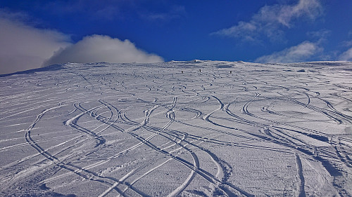Looking back at the first part of the descent from Ingebjørgfjellet