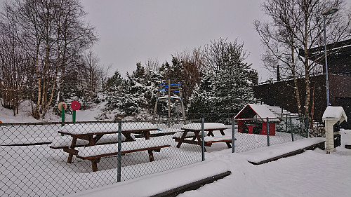 The playground just south of the summit of Storåsen på Søreide