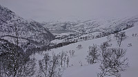 Looking back at Bergsvatnet