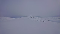 Approaching the cairn at Blåsåta