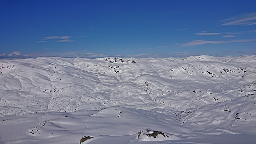 Kvanngrønavene from Kringdalsnipa with Blåfjellet to the right