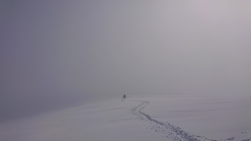 My colleague Olav from the descent