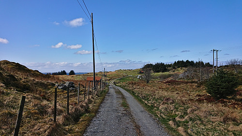 Gravel road from the parking lot