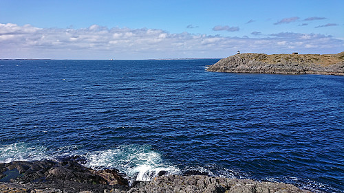 Fedje from the lighthouse with Forsøyna to the right