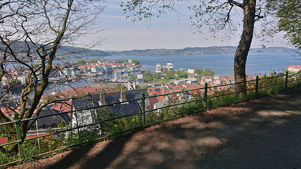 Nordnes and Bergenhus from Fjellveien