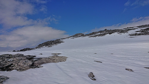 Approaching the summit of NV av Grodjuvenuten