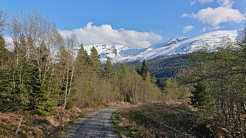 The gravel road to Skiple