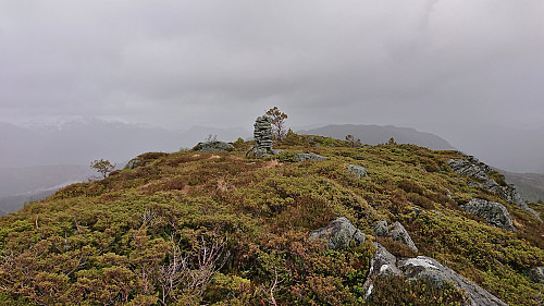 The summit of Haugafjellet