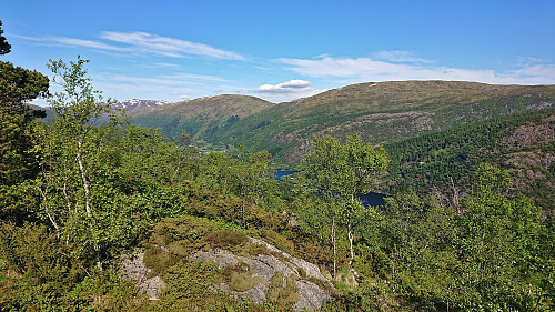 Slettegga and Livarden from the trig marker at Gløvrehaugen