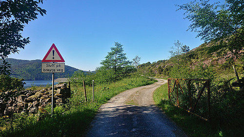 The gravel road to Lund