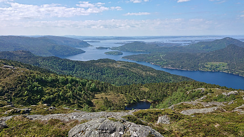 Southwest from south of the summit