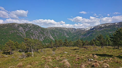 Glyvrebotnen from Litlefjellet with Torhaugen to the right
