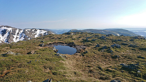 The summit area at Ronamanen with Hausdalshorga in the background