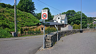 Trailhead at Fjell kyrkje