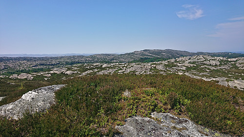 Towards Knappskogfjellet from Øst for Kyrkjenibben
