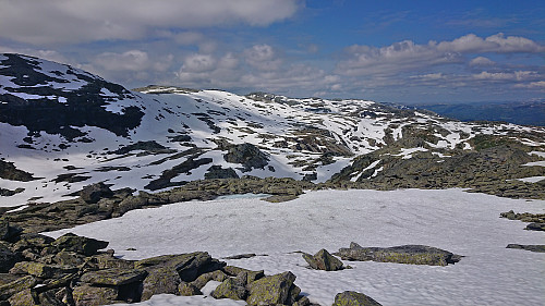 Descending north from Manfjellet
