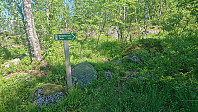 The marked trailhead