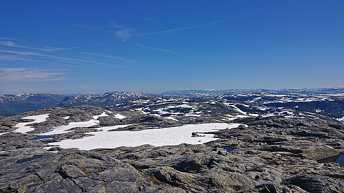 NØ av Storfjellet from Storfjellet with Hardangerjøkulen in the background