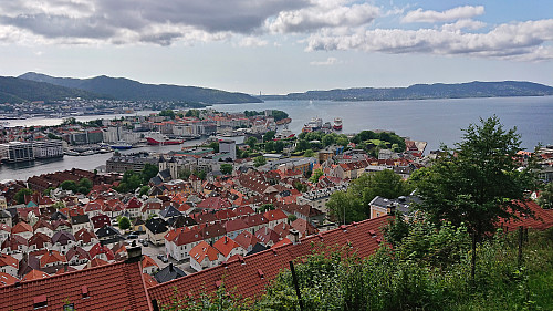 Bergenhus and Nordnes from Fjellveien