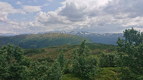 Raundalsryggen from Høgenoltane with Storebottseggi to the left