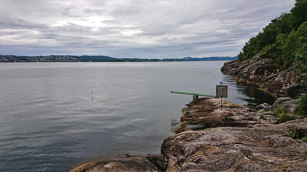 Towards Askøy from below Lønborg with Eldsfjellet in the background