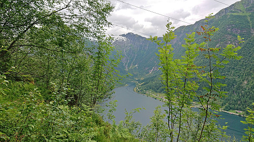 Esebotn and Esefjorden from the ascent