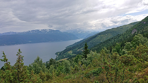 Towards Vik from the ascent to Klukkshaug