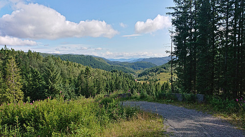 Excellent views south from southwest of the summit