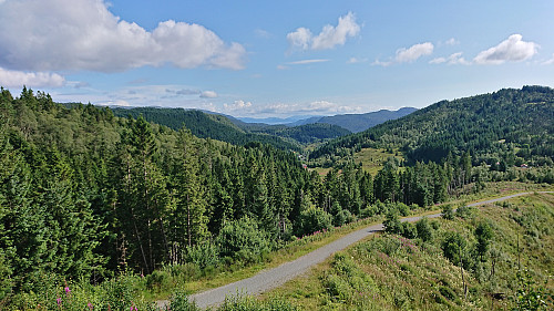 Excellent views south from southwest of the summit