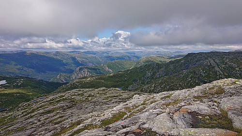Mysterfjellet from the descent from Vetlevarden