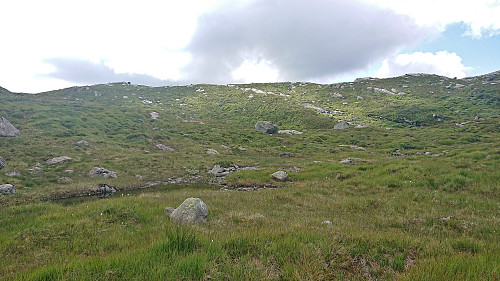 Ascending to the summit of Geitafjella