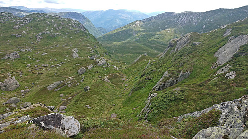 The first part of the descent from Geitafjella