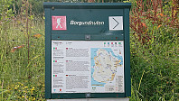 Sign at Borgundøy kai
