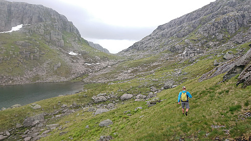 Back at Brattefonntjørni and approaching the top of Norddalen