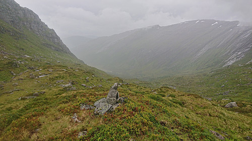 The top of Norddalen in heavy rain