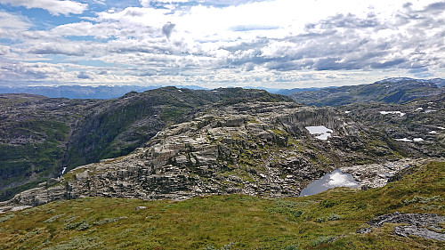 Gråtindane and Ådni 1098 from the descent from Ådni 1003