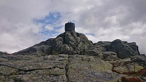 The summit cairn at Eldhusfjellet