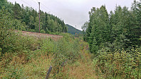 Path south of the railroad tracks