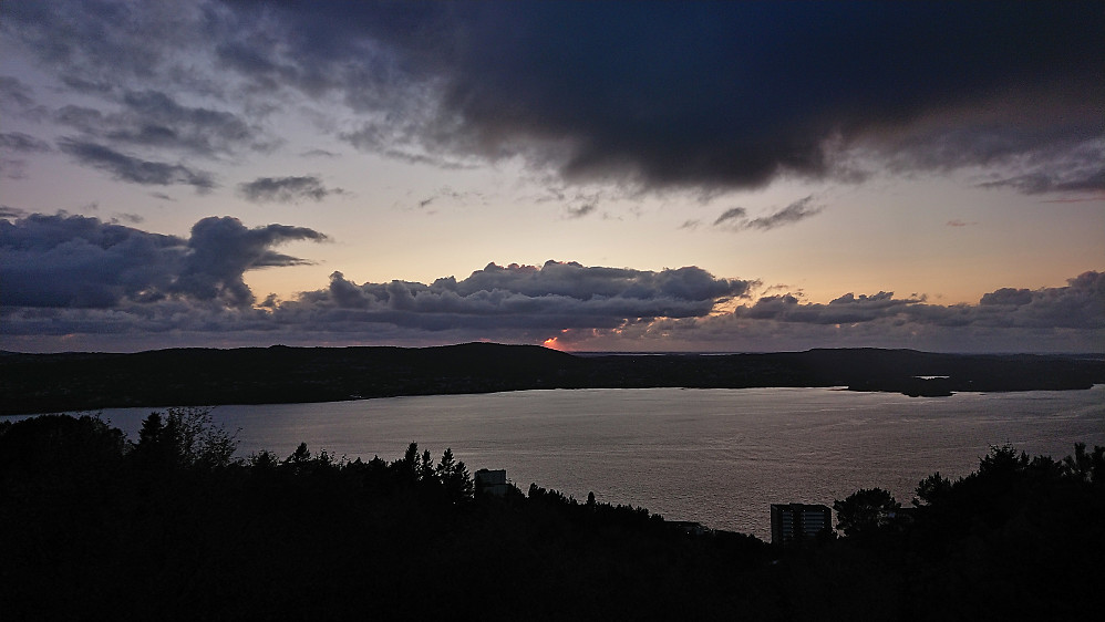 The sunset from Ørneberget NV