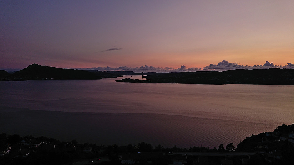 Sunset from Furukammen with Lyderhorn to the left
